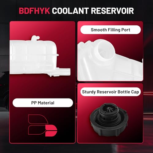 Image of BDFHYK Engine Coolant Expansion Reservoir Overflow Tank Compatible with 2012-2019 Chevrolet Chevy Sonic Replace 603-386 95048411 42609220 GM3014167