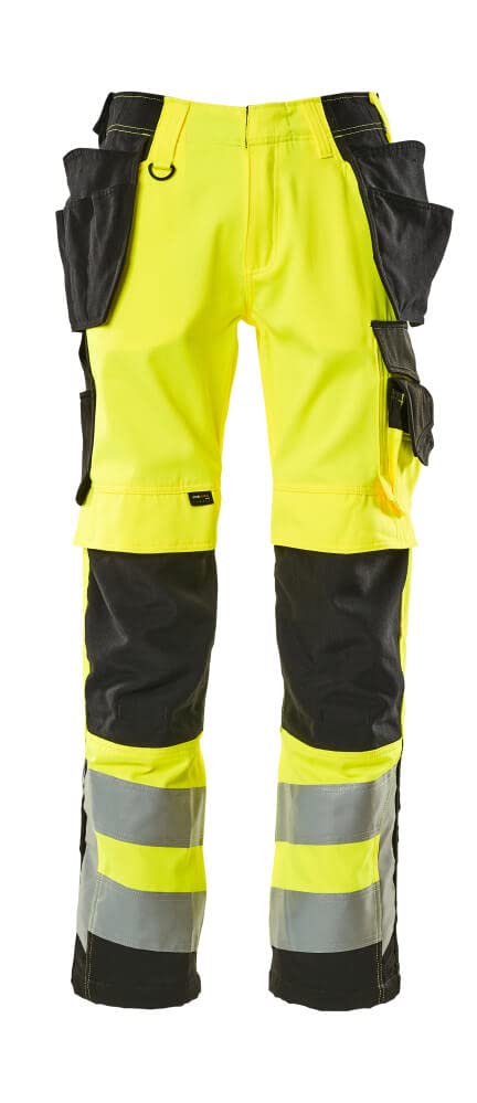 Pantalon d'artisan Mascot jaune noir anti-déchirure taille C45
