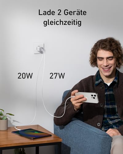 Anker 47W USB C Ladegerät, 523 Charger (Nano 3), GaN Schnellladegerät – Ansicht 2