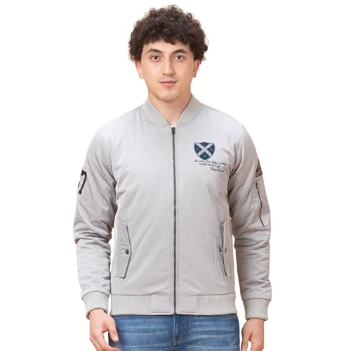 Image of Being Human Grey Regular Fit Men's Jacket Clothing