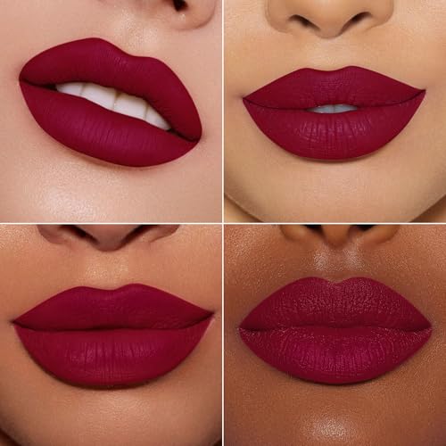 Image of MAKI YIKA Red Lipstick Matte for Women ColorStay Long Lasting Lipsticks
