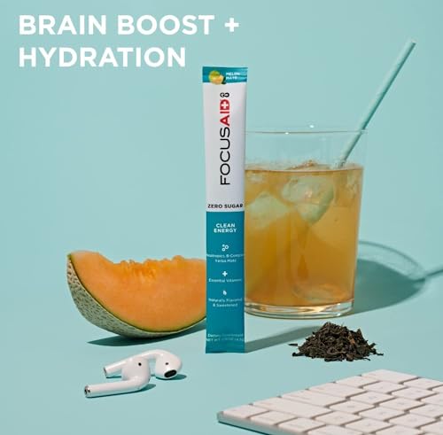 Image of FOCUSAID GO Nootropics Energy Blend, Zero Sugar, Alpha-GPC, GABA, B-Complex, Yerba Mate, Green Tea, Keto Friendly, 100mg Caffeine, 30 Count (Pack of 1)