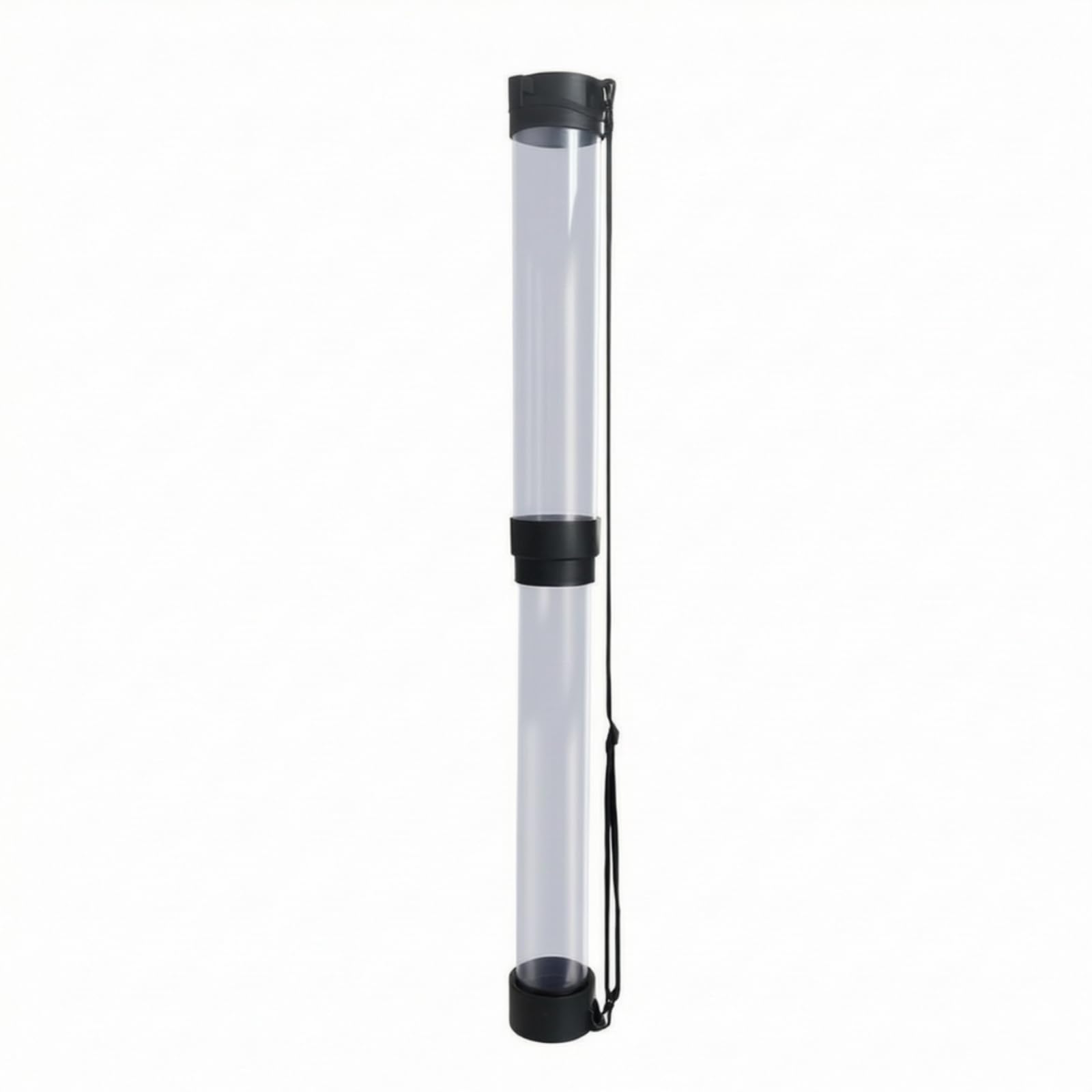 Tubo Raccogli Palline con Tracolla Regolabile Tubo Raccoglipalle Comodo Raccoglitore con Manico Telescopico per Tennisti, Allenatori, Campo da Tennis