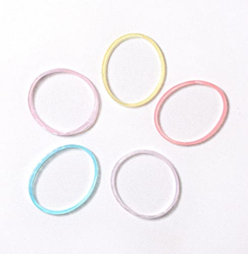 Youxuan Mini Hair Elastics For Girls Transparent Rubber Bands, 1000 Pcs, Multi Color #TOP3