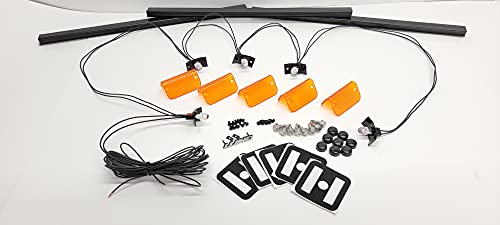 BROCK'S VISOR PARTS Complete Lund Lighted Visor Install Kit (Amber)