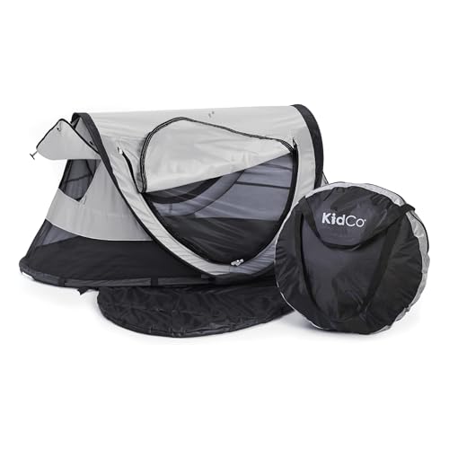 KidCo - Peapod Plus Portable Mesh Baby Toddler Travel Tent & Storage Bag, Play Tent, Pack and Play, Extra Room, Ages 6 Months - 5 Years (Midnight)