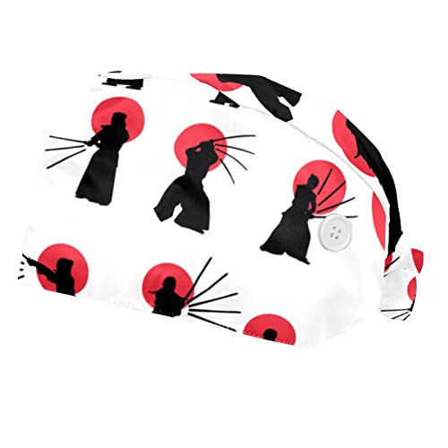 Chapeaux de Travail Japonais JDEZ Lot de 2 Casquettes Bouffantes et Respirantes