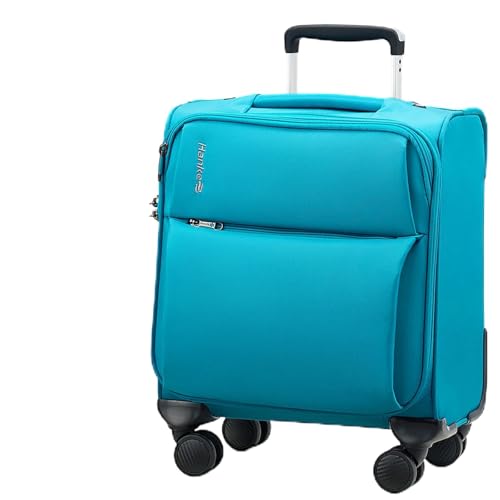 [Hanke] スーツケース 機内持ち込み布製キャリーケース 小型SS サイズTSA ロック付き キャスター 360° 回転 スーツケース 機内持ち込み 軽量大容量キャリーケース旅行 出張(マリンブルー,機内持込/33L)