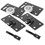 Rodillos para muebles: fáciles de instalar y desmontar, se pueden aplicar bien a su puerta corrediza, herrajes para puertas corredizas