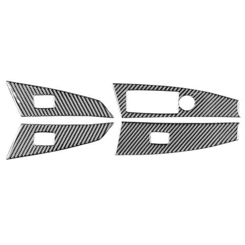 AYEXNSV Adhesivo Decorativo for el Panel de Botones del Interruptor de elevalunas eléctrico, Compatible con BMW Serie 5 E60 (2004-2007)(Left Hand Drive)