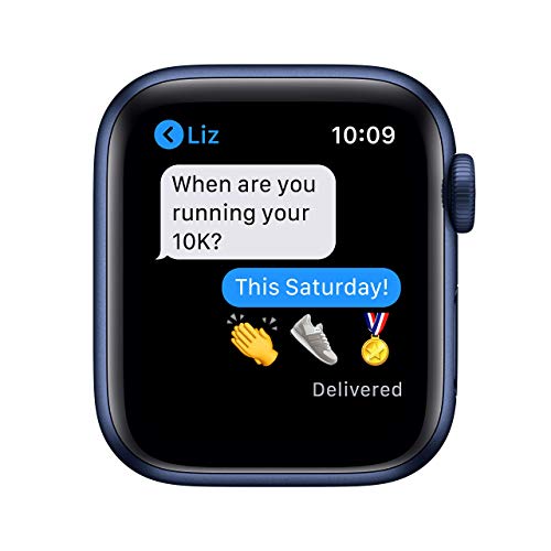 Apple Watch Series 6 (GPS, 40mm) - Blue Aluminum Case with Deep Navy Sport Band (Renewed) - Image 6