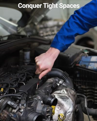 4-Piece Hook and Pick Set, Precision Automotive Pick Tool &amp; O Ring Pick Set with Comfort Grip &amp; Anti-Slip Shaft for Oil Seal, Gasket Removal, and Electronic Repair