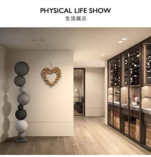 KONDLY Handmade Driftwood Heart Décor Home Wall Living Room Decor Heart Art Decor (Comfort Heart Wood, M) - Image 3