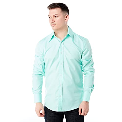 Chemise années 70 à grand col pointu mode vintage homme