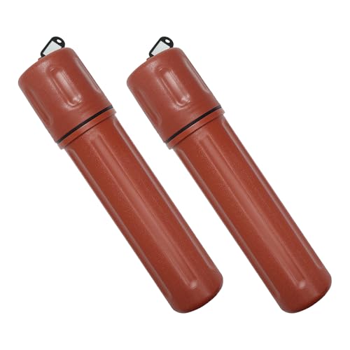 Image of Blue Demon SMAW /Stick Welding Electrode Storage Tube, 3 inch x 14 inch, waterproof, airtight, Brown, 2 Pack