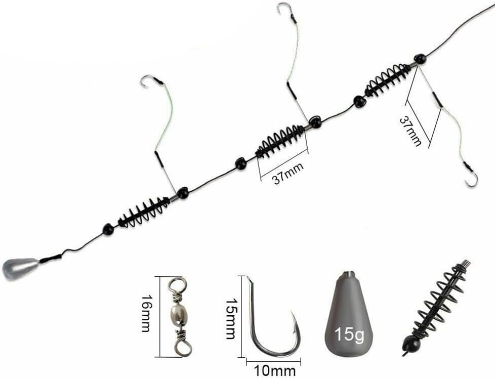 AOKLEY Fishing Hook 2PCS Feeder for Fishing Hook Artificial Bait Cage Set 15-40g Feeder Baitholder Carp Sinker Swivel Line Fish Feeders Fishing Kit (Color : 30g)