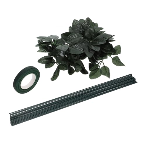 LALAFINA DIY Flower Arrangement Kit Faux Floral Stems Floral Wire Bouquet Making Supplies