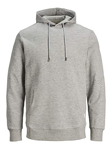 JACK & JONES Male Hoodie Sweat Llight Grey Melange