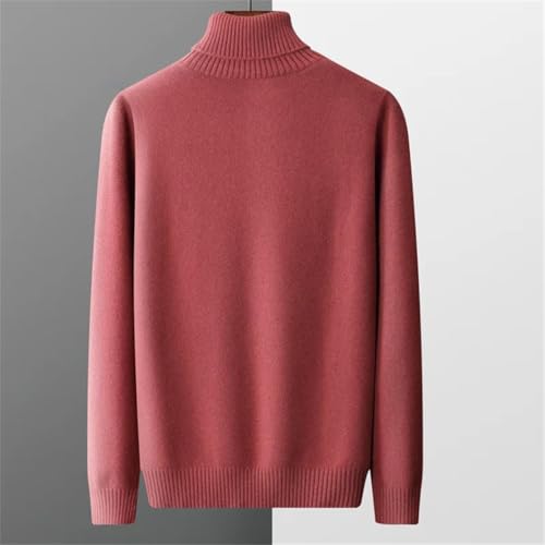 Men's Solid Sweater Turtleneck Wool Knitting Sweater Long Sleeve Pullover Classic Business Jumper3