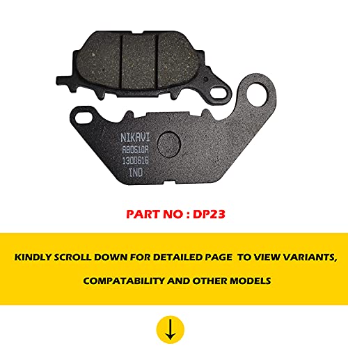 Image of NIKAVI DP23 Front Brake Disc Pad Compatible for TVS Jupiter /Ntroq