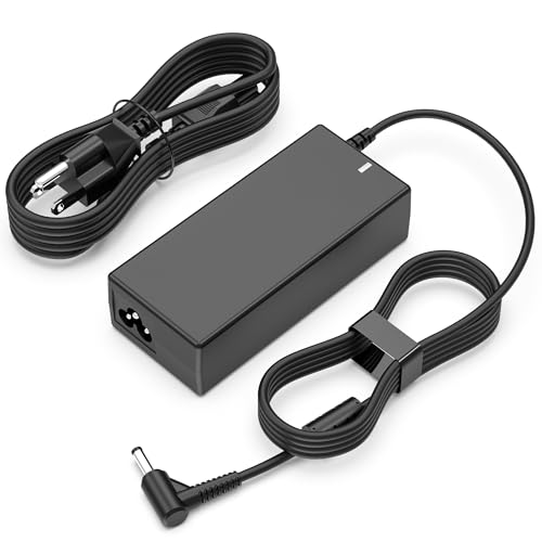 Image of SLE-TECH 65W Laptop Charger for Lenovo IdeaPad Yoga Flex 4.0x1.7mm Tip Cord | Compatible with Lenovo IdeaPad 1 /1i /3 /3i /5 /5i, 110 /110S /310 /320 /330 /330S /510 /520 /530S /710S; 20V 3.25A with Power Cord(Oblong)