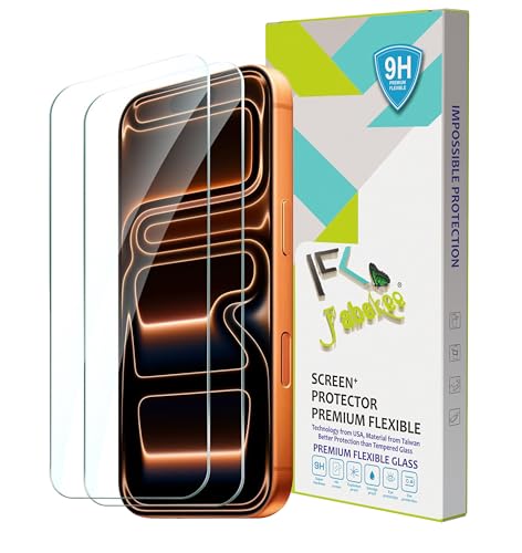 Image of FabeKee Tempered Glass Screen Protector Compatible For Black Cellphone With Edge To Edge Coverage And Easy Installation Kit (Transparent, iPhone 17 Air)