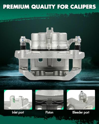Image of SCITOO Front Brake Calipers With Bracket 19B2870B 19B2871B Compatible For INFINITI For EX35 2008-2012,For INFINITI For EX37 2013,For INFINITI For G25 2011-2012,For INFINITI For G35 2007-2008