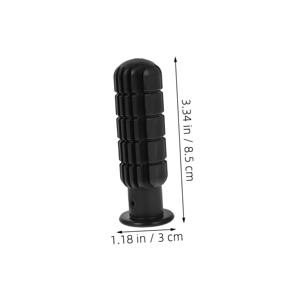 Milisten 6 Pezzi Manopole in Pvc Nero per Tavolo Calcio Balilla Impugnatura 8 Mm Antiscivolo Facile da Usare per Gioco da Tavolo in Casa e Ufficio
