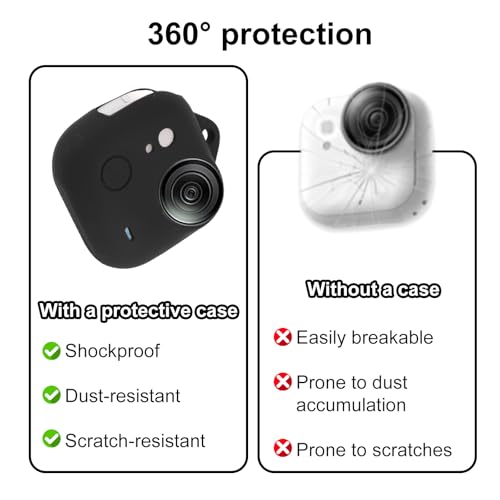 Set protector para cámara de acción, silicona duradera miniatura 5
