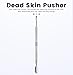 siyuwuro Cuticle Pusher with Dual Ended Spoon Pusher Stainless Steel Nail Cleaning Pusher Durable Nail Care Tool for Manicure Pedicure, Nail Art Salon/Spa/Home Use