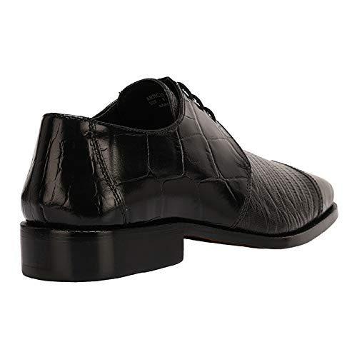 Image of LIBERTYZENO Mens Animal Print & Plain Genuine Leather Adults Lace Up Oxford Dress Shoes for Easter Gift