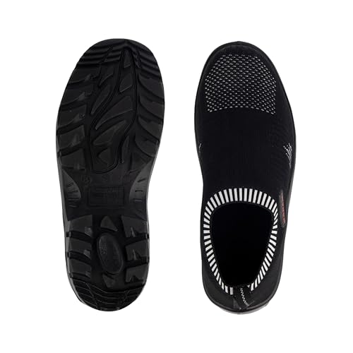 Image of KARAM ISI Marked Flyknit Safety Shoe | Excellent Grip, Comfort and Slip Resistance | Safety Shoes with Fibre Toe |Black| FS208FN (FWSAMN) Size - 04
