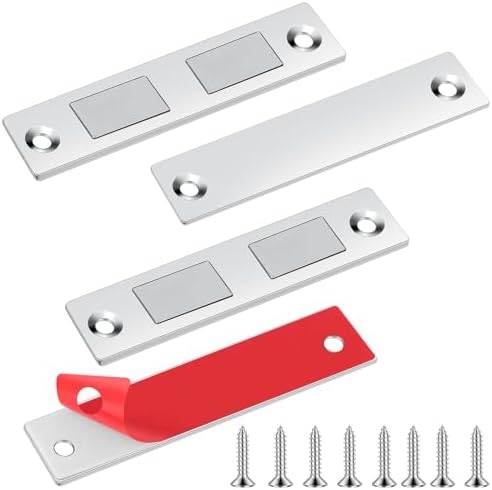 Romon Iman Puerta Armario Autoadhesivo, 2 Pcs Cierre Magnetico Ul...