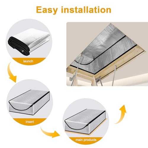 image for DGSL Attic Stairway Insulation Cover - Premium Energy Saving Attic Sta