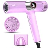 Secador de pelo iónico con difusor, ideal para cabello liso y grueso