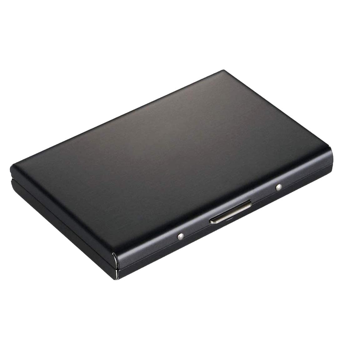 Stealodeal Metal Business Card Holder for Men & Women | Premium Stainless Steel Visiting Card Case | Slim Pocket Card Organizer for Business, Credit, Debit & ID Cards (Black)-image-40