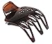 Parcelona France Paw Celluloid Tortoise Shell Side Slide In Hair Claw Secure Grip Hair Updo Clamp - 2 1/4 Inch Wide
