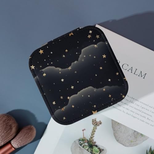 Boîte à bijoux colliers anti-nœuds, format nomade compact lune - 7
