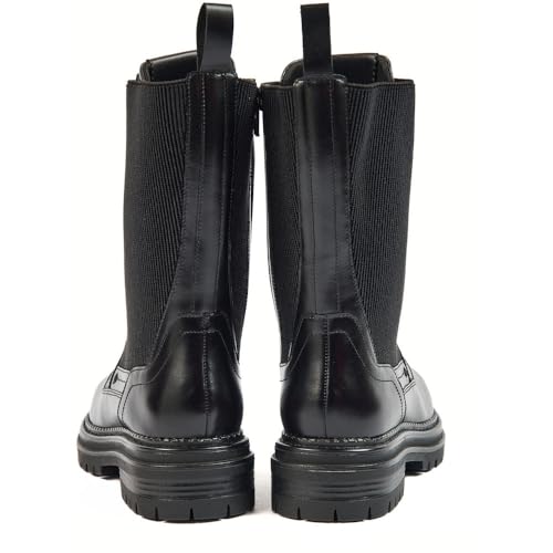 pod Polly Stivali Neri da Donna in Pelle/Tessuto. - EUR 38