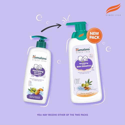 Image of Himalaya 2-in-1 Nourishing Baby Shampoo+Conditioner (400ml) (Pack of 3)