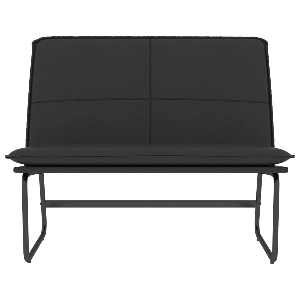 vidaXL Banc Noir 100x75x76 cm Similicuir, siège de Banc, Banc d'entrée, Banc de Salle à Manger, Chaise de Banc, bancs d'entrée, siège de Salon