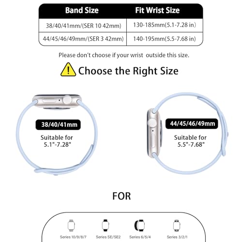Image of Thin Silicone Band Compatible with Apple Watch 41mm 38mm 40mm 46mm 45mm 42mm 44mm, Slim Narrow Replacement Sport Strap Wristband for iWatch Series 11 10 9 8 7 6 5 4 SE Ultra 3 2 1 Women Men