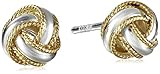 Amazon Collection Love Knot Stud Earrings