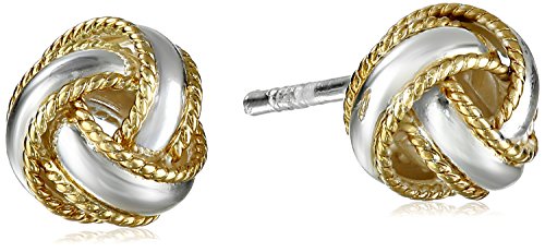 Amazon Collection Love Knot Stud Earrings