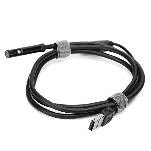 Walfront Câmera de inspeção de lente dupla endoscópio USB 3 em 1 usada para chegar a lugares estreit