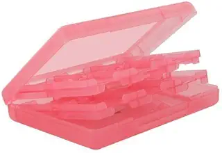 3DS/DSI用 カードケースNEW 3DS / NEW 3DSXL/3DS / DSi/DSi XL/DSi LL/DSなど対応 ビデオゲームカードケース メモリカード収納ケース 28-in-1 大容量マルチゲームカードケース(ピンク)