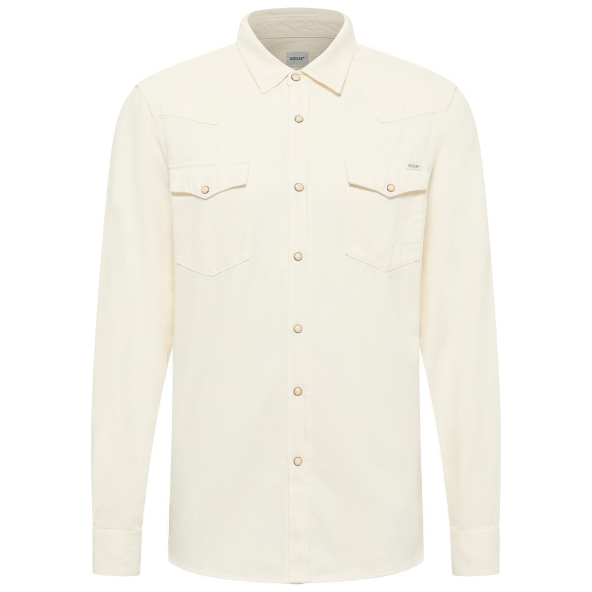 Chemise Mustang Style Duver homme manches longues en jean de marque - 5