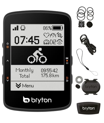 Cycloordinateur Bryton Rider 460D avec Cadence et Bande Cardio