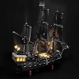 BrickBling LED Light Compatible with Lego Icons Captain Jack Sparrow's Pirate Ship, Compatible with Lego Black Pearl 10365-No Model (Classic Version Light)