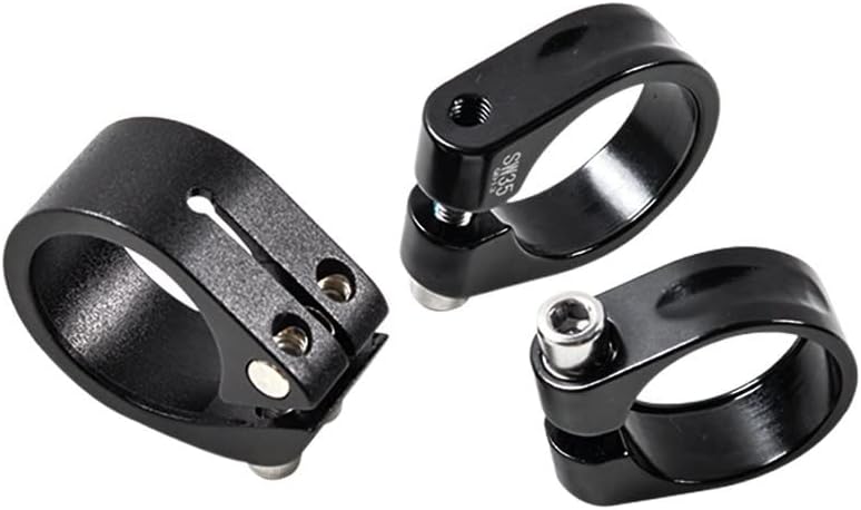 Bike Seatpost Clamp, Bike Seat Post Clamp 1 Pcs Bicycle Seatpost Clamp 31.8/34.9/37mm Bicycle Seat Post Pipe Clamp Aluminum Alloy MTB Mountain Road Bike Seat Tube Clip Seat Clamp(37mm)